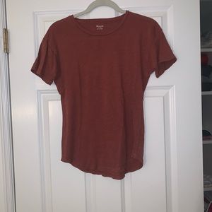Madewell brick red t-shirt